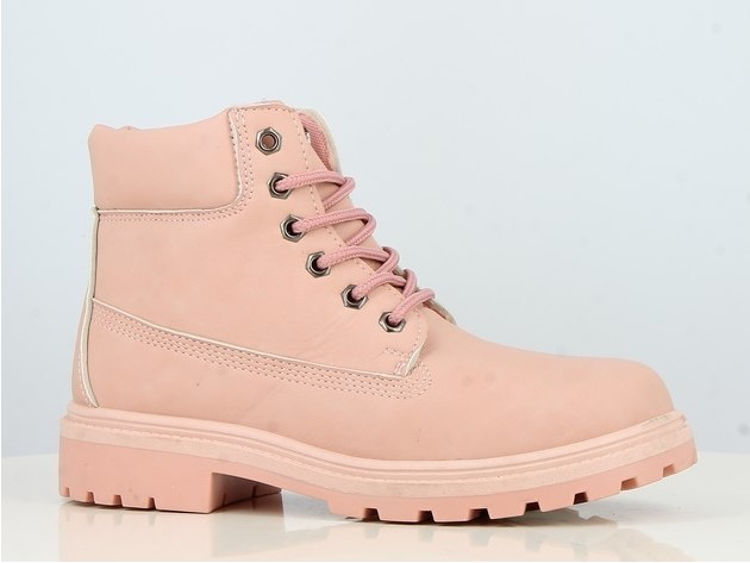 Picture of B756970- LADIES SHORT BOOTS IN LIGHT PINK COLOUR